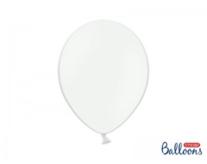 Balon Biały lateksowy z helem