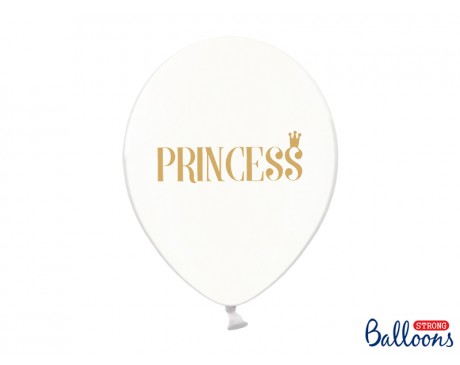 Balon przezroczysty  "Princess" Lateksowy z helem